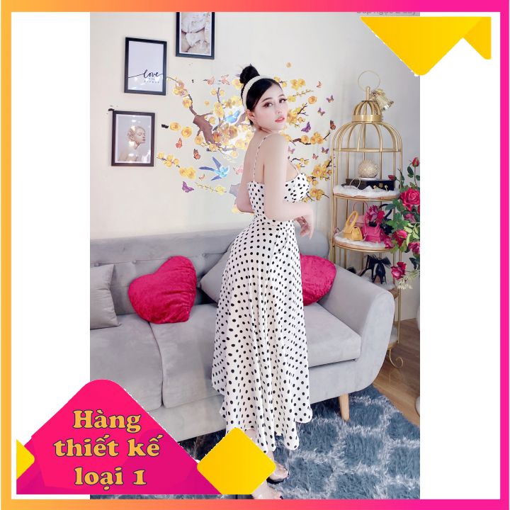 Váy cúp ngực 2 dây dáng dài sang trọng