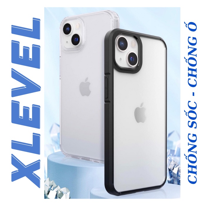 Ốp X-LEVEL lưng trong bất tử chống sốc cho iphone 12promax/13/13pro/13promax