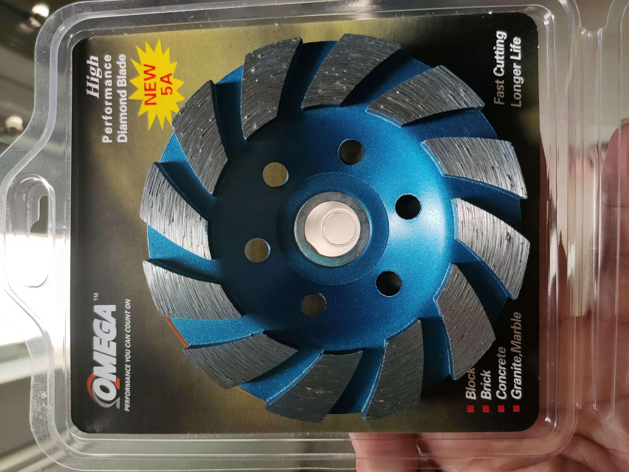 Chén mài bê tông chén mài đá omega 100mm