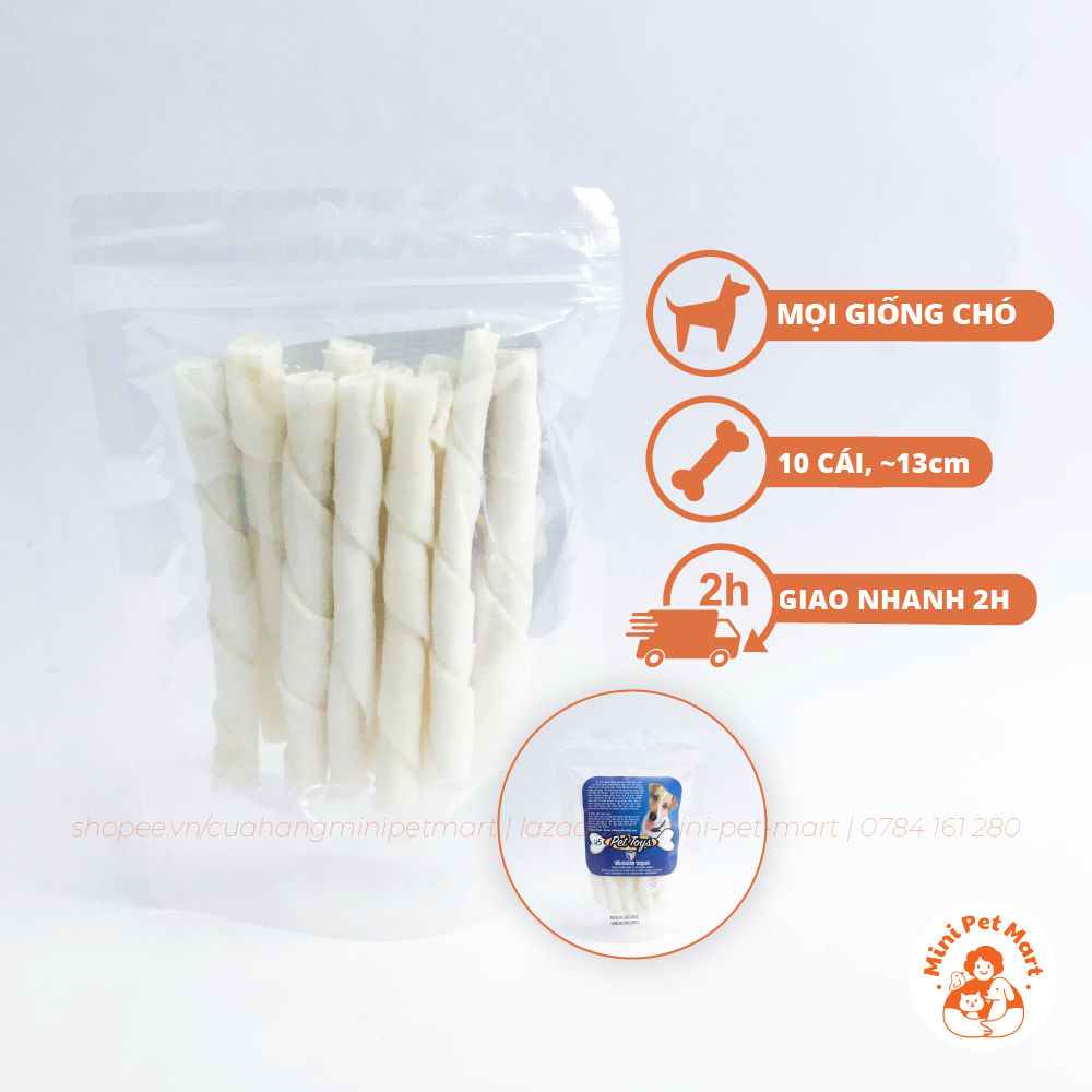 [HCM]Bánh xương snack bánh thưởng cho chó TÀI HƯNG THỊNH 768 (10 cái)
