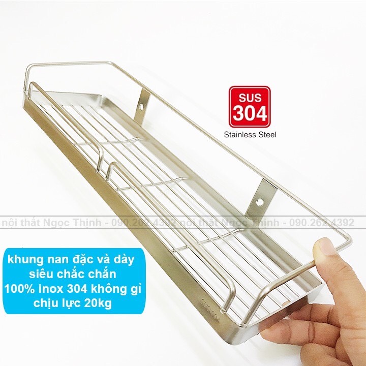   SALE RẺ  INOX ĐẶC  Kệ inox thẳng đa năng chất liệu inox 304 không gỉ - Sử dụng nhà bếp  kệ gia vị  phòng tắm để đồ tiện lợi 