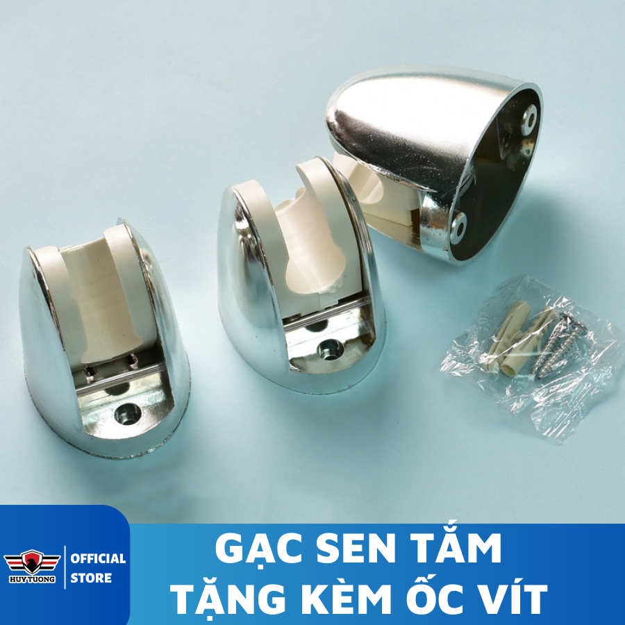 Giá đỡ vòi xịt vệ sinh, vòi sen tắm xi Inox cao cấp Shower Hook, lắp đặt đơn giản - Huy Tưởng