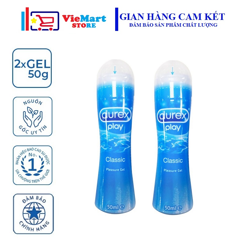 [HCM]Bộ 2 Gel bôi trơn Durex Play Classic 50ml / chai