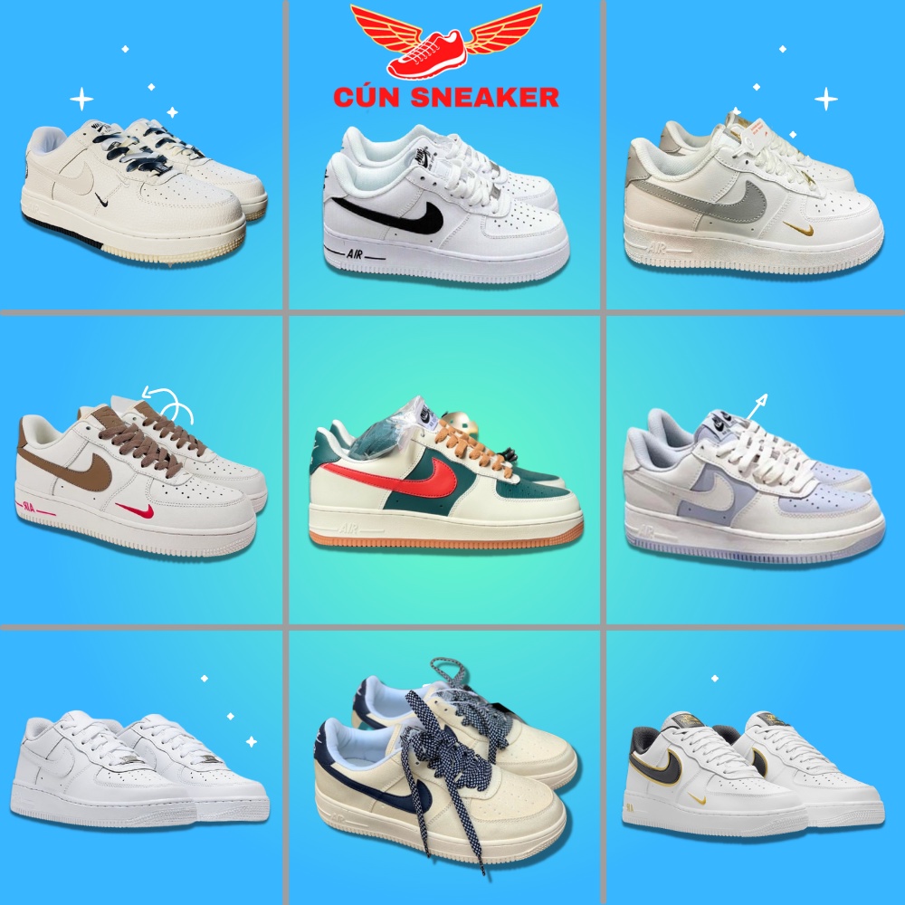 Giày thể thao AF1 nam nữ đủ màu siêu hot chuẩn sc Full Box Full pk, Giày sneaker Air Force 1 cao cấp full size nam nữ