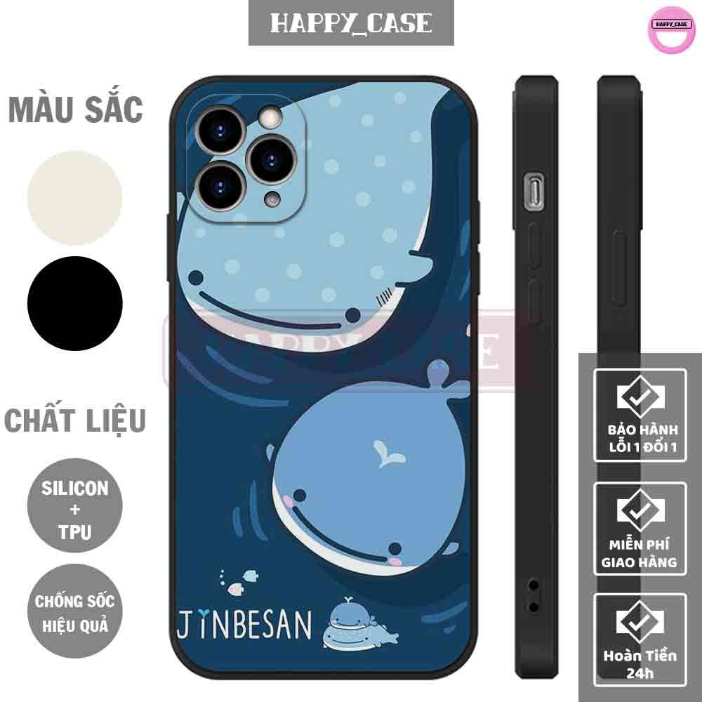 Ốp iphone s399 hình cá voi cute chống sốc iphone happy case