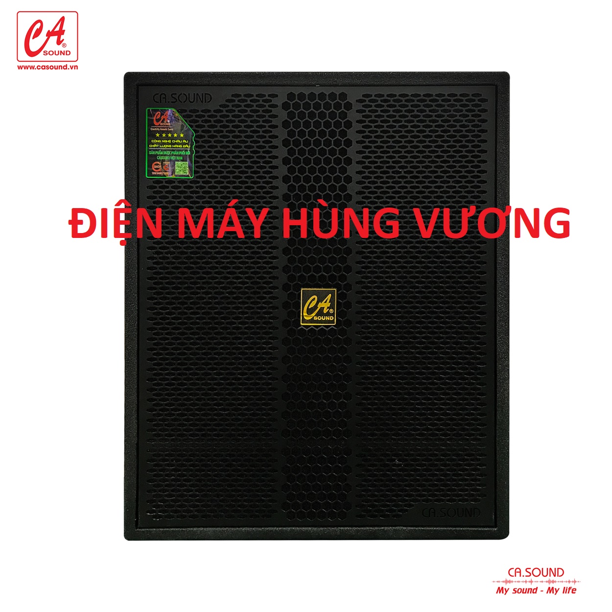 Loa sub CA SOUDN  SUBWOOFER S-115A ACTIVE ( Bass 40cm) SIÊU TRẦM: 1 bass 40, coil 75. công suất 500W . Đài Loan/ Madein Việt Nam.