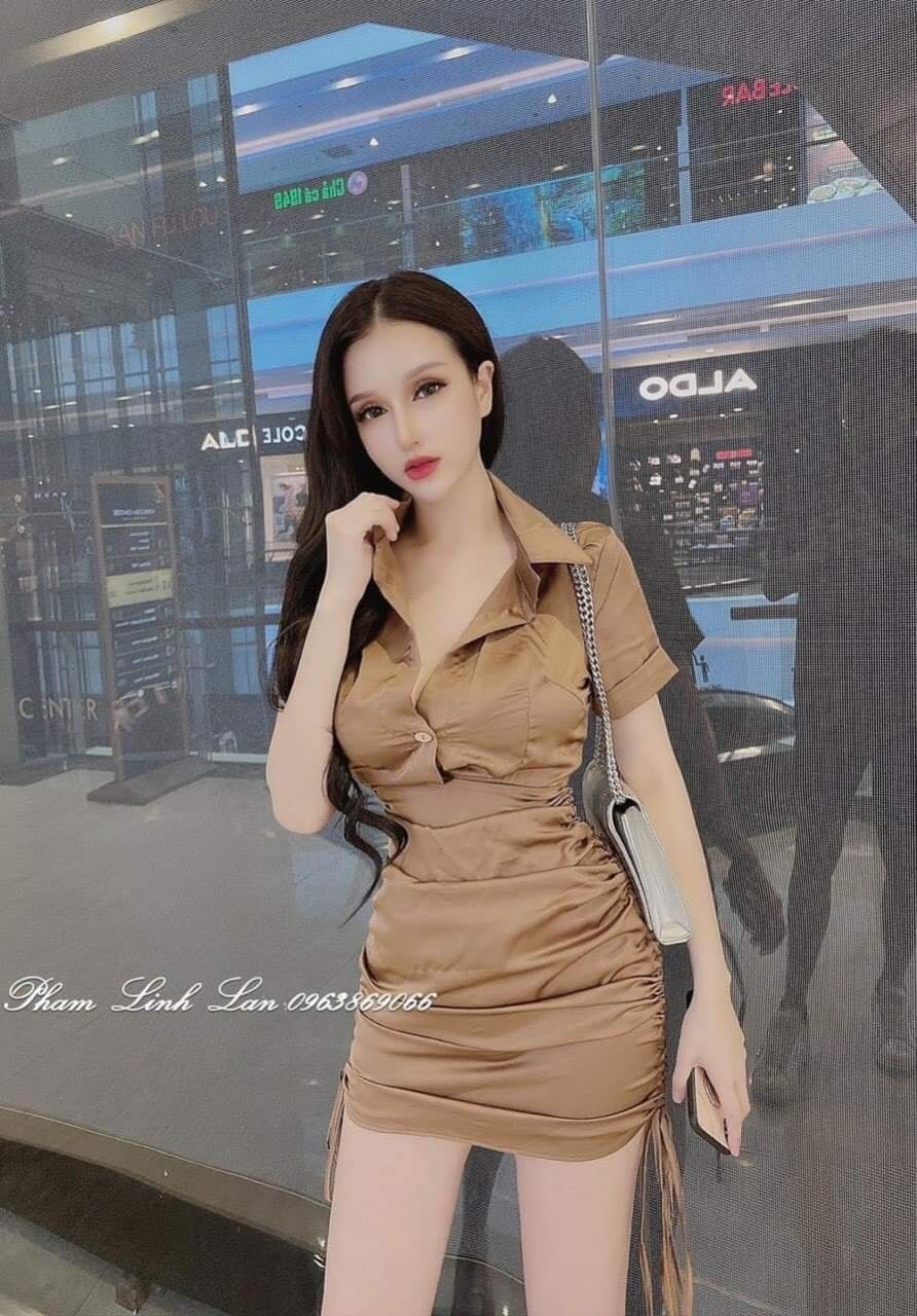 VÁY ĐẦM SƠ MI RÚT DÂY CÓ DÂY KÉO SIÊU PHÂM XỊN XÒ THỜI TRANG NỬ DTD