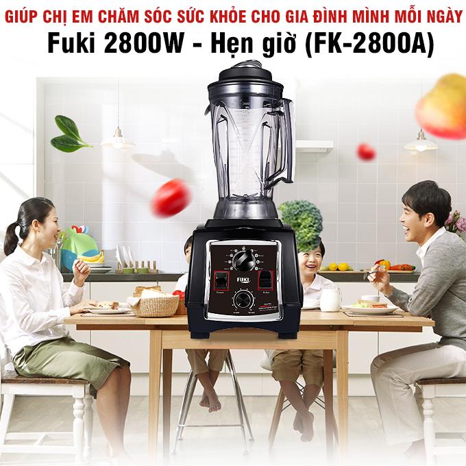 Máy xay sinh tố công nghiệp Fuki 2800W - Hẹn giờ