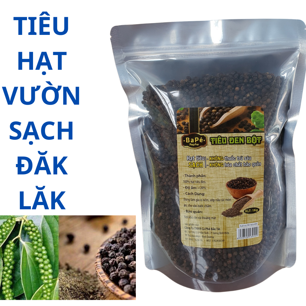 "túi 500g tiêu hạt sạch" - tiêu đăk lak -tiêu sach chín cây