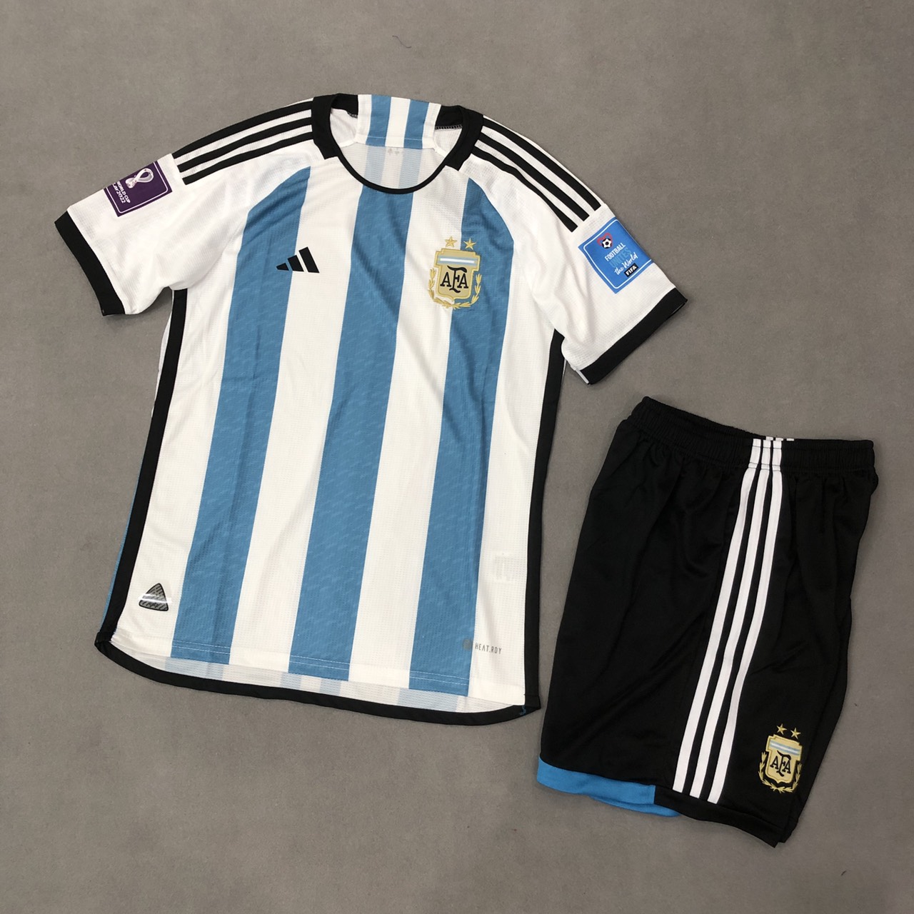 Bộ quần áo đội tuyển argentina sọc sân nhà wc2022 fex thái cao cấp