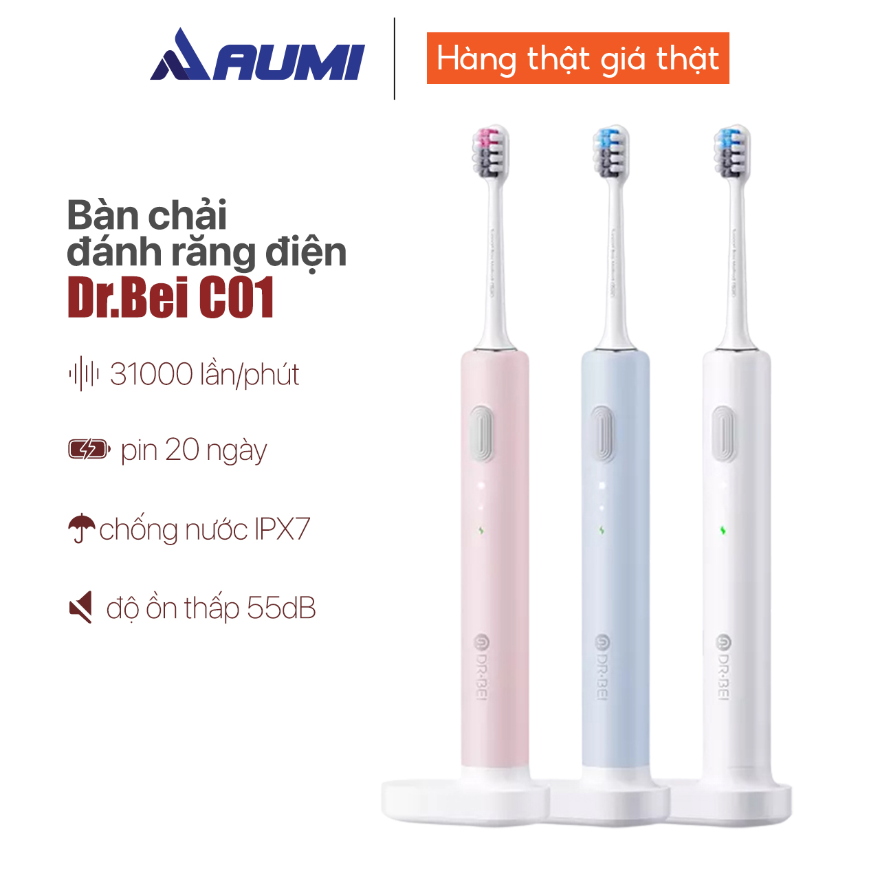 Bàn chải đánh răng điện xiaomi dr-bei bet-c01