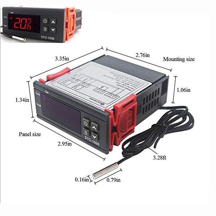 Bộ điều khiển nhiệt độ stc-1000 220vac