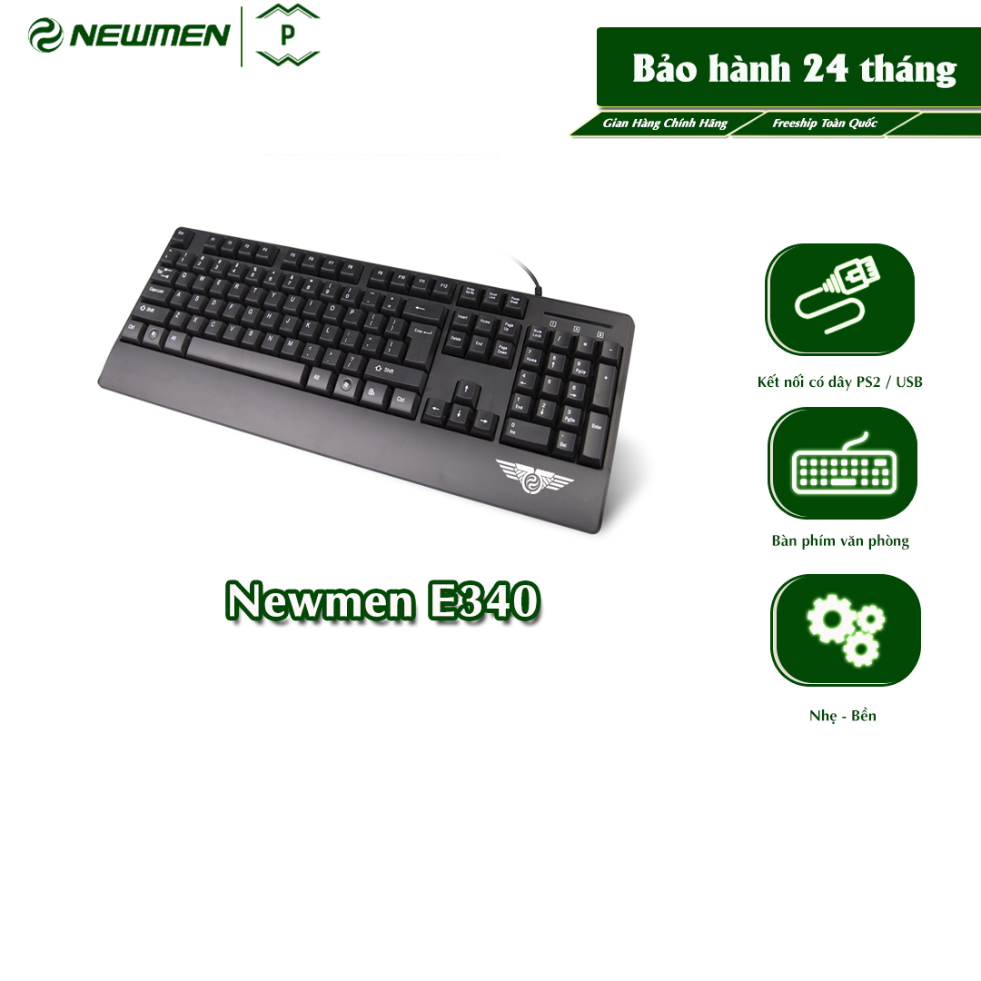 Bàn phím máy tính có dây NEWMEN E340-Dùng cho Game Văn phòng