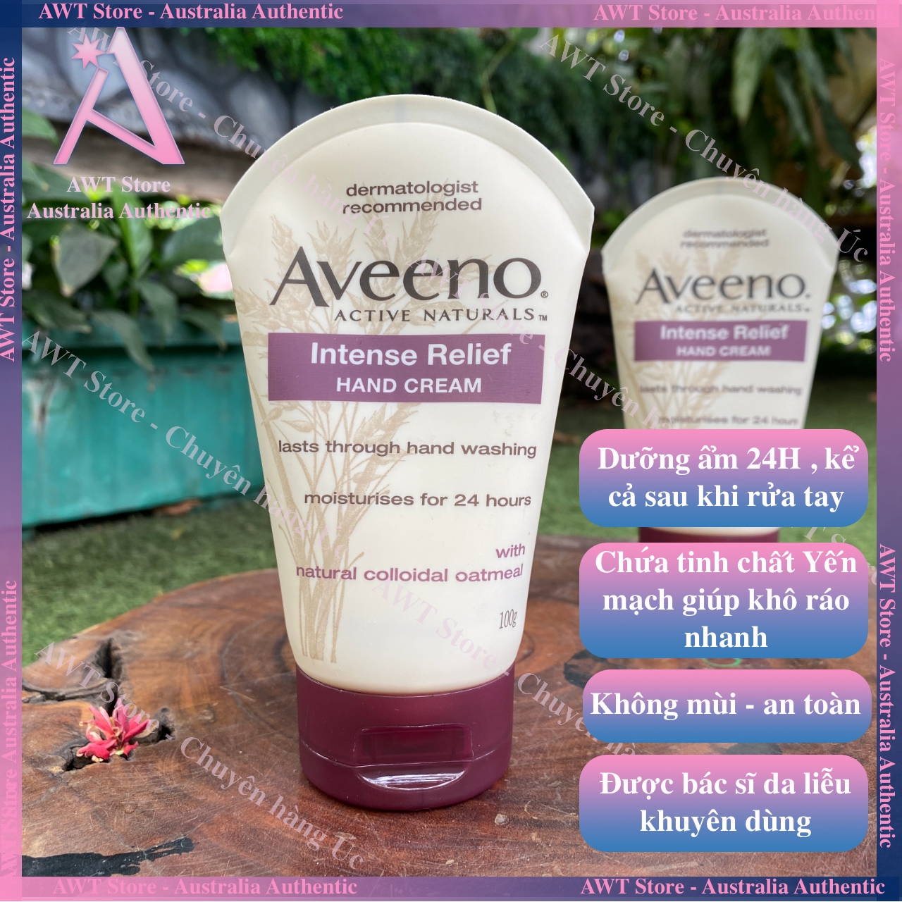 Kem dưỡng da tay Aveeno Intense Relief Hand Cream 100g