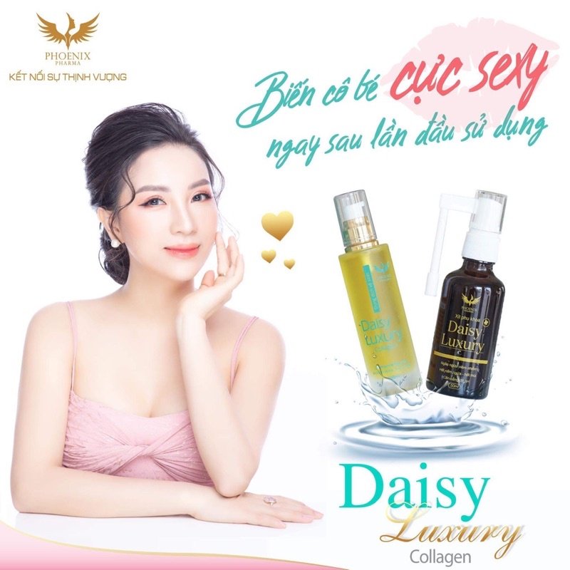 Dung dịch vệ sinh Daisy Luxury Collagen 100ml tặng xịt phụ khoa 50ml trị giá 99k