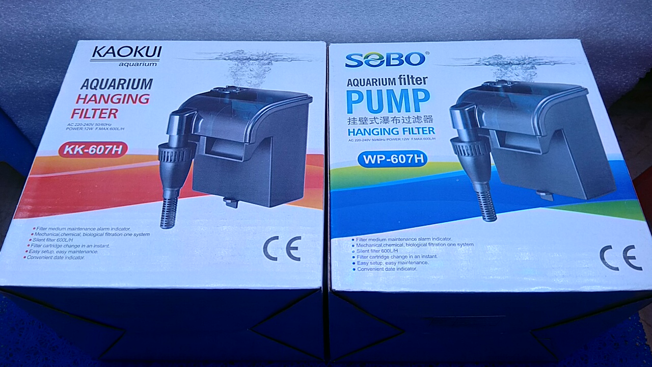 Bộ lọc nước treo vách bể cá.