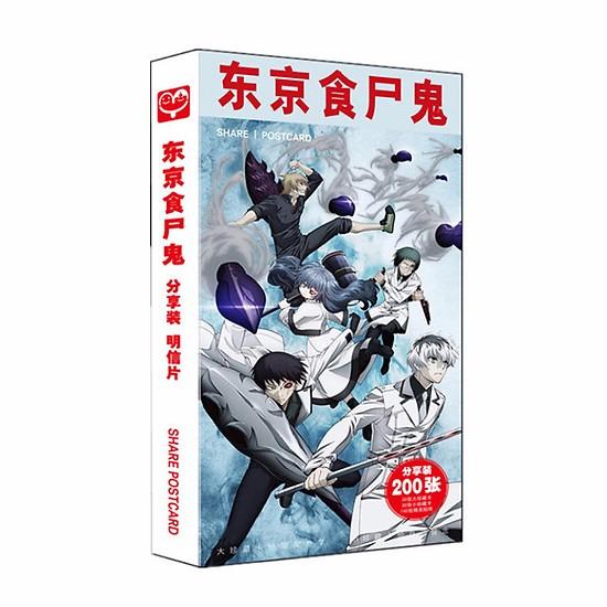 Postcard Tokyo Ghoul 200 ảnh hộp ảnh bộ ảnh có ảnh dán sticker lomo bưu thiếp anime