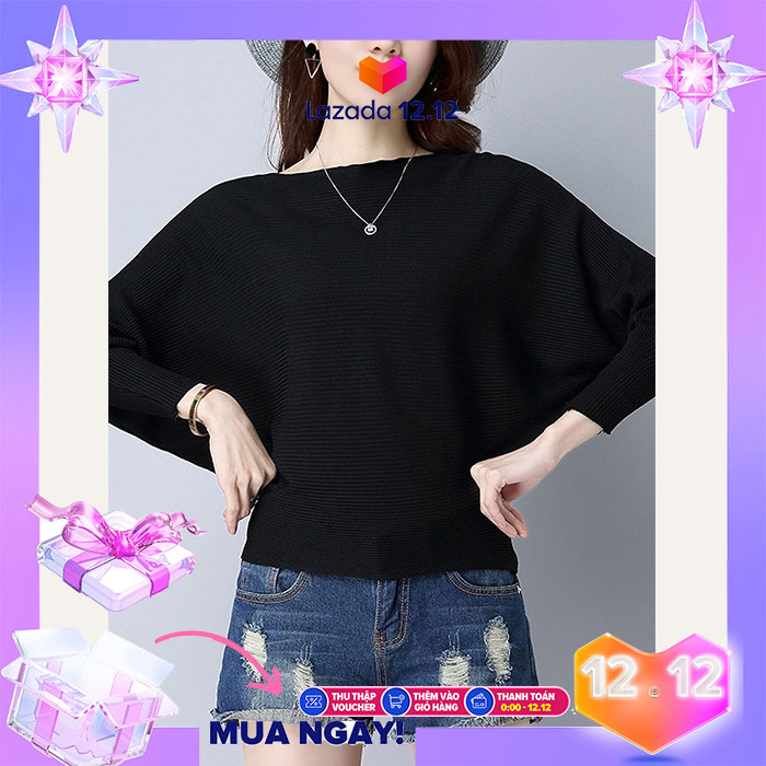 [HCM][Best seller] Áo thun cánh dơi dệt kim Sang Trong - AL188(màu ngẫu nhiên)