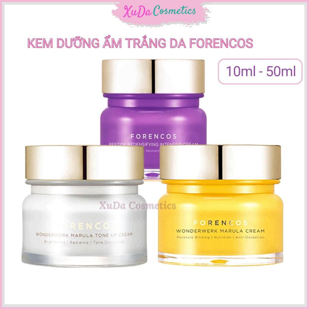 Kem dưỡng Forencos, kem dưỡng ẩm trắng da, nâng tone tự nhiên, kem ngày đêm, forencos trắng vàng tím