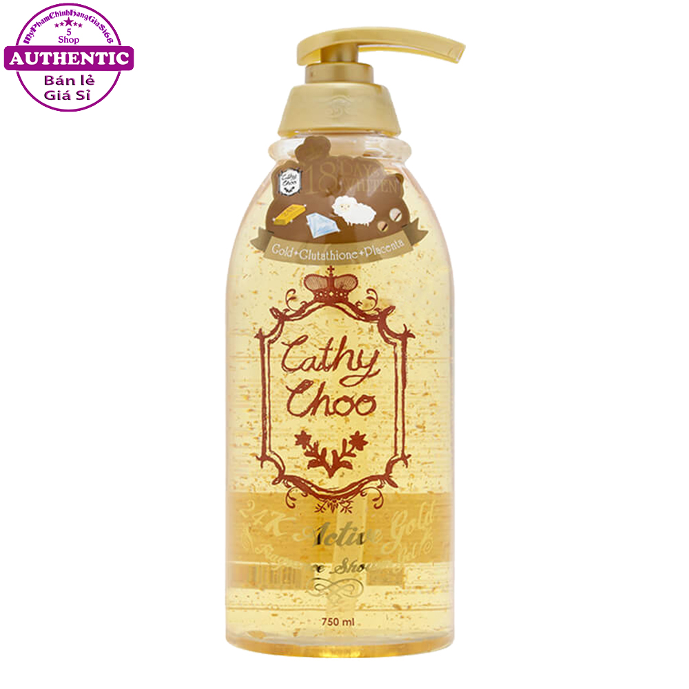 Sữa tắm trắng da cathy choo tinh chất vàng 24k active gold