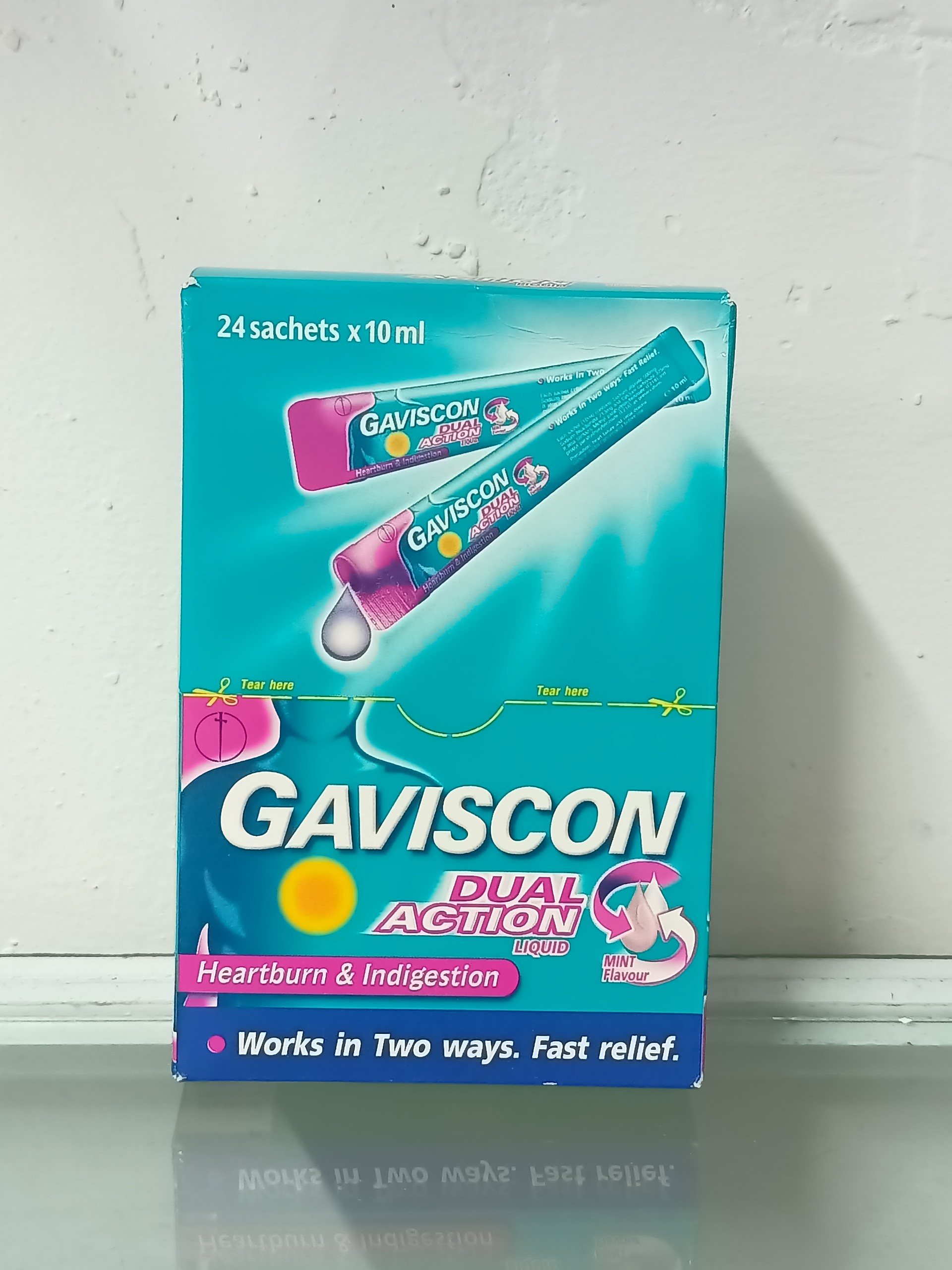 Gaviscon Dual Action hỗ trợ dạ dày, thực quản 24 gói x 10ml