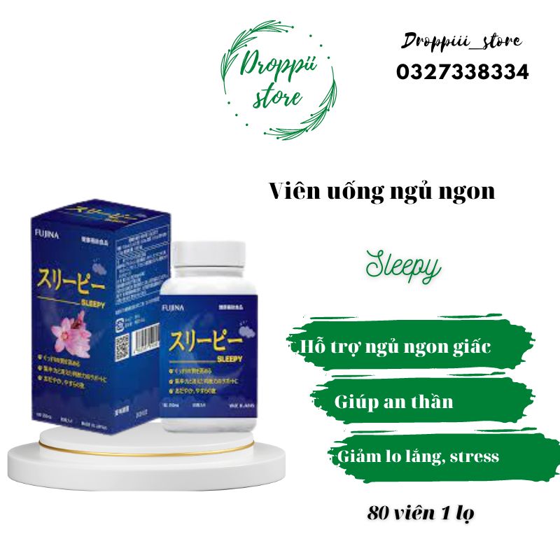 Viên ngủ ngon Sleepy Nhật Bản 80 viên – Giúp ngủ ngon ngủ sâu giấc Hàng nhập khẩu nội địa Nhật Bản.