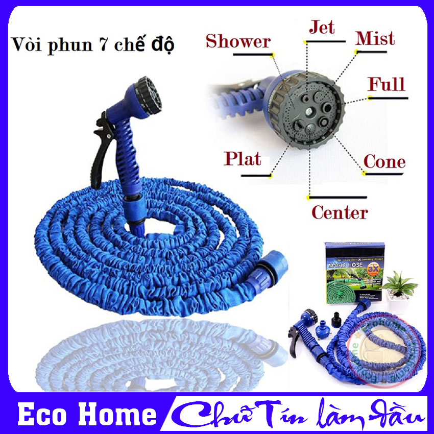 [Có Video] Vòi Xịt Giãn Nở Magic Hose, Bộ Vòi Xịt Rửa Xe, Tưới Cây Giãn Nở, Ống Nước Co Giãn Thông Minh 15M - 30M - Bảo Hành 1 Đổi 1 Tại Eco Home