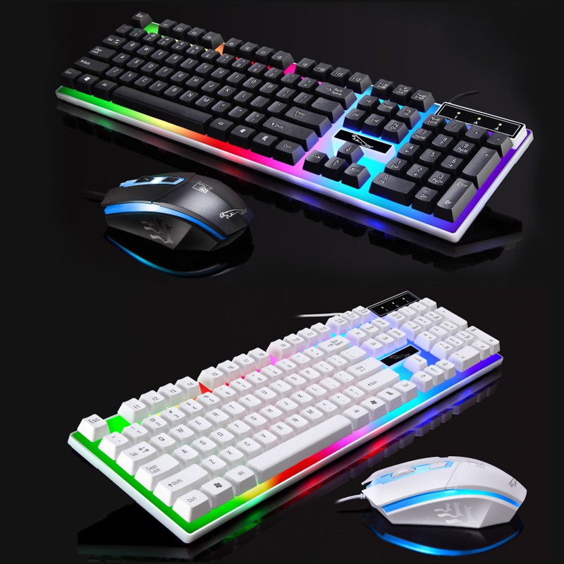 Bộ bàn phím + chuột chuyên game cao cấp g21b led 7 màu - bàn phím cho game thủ