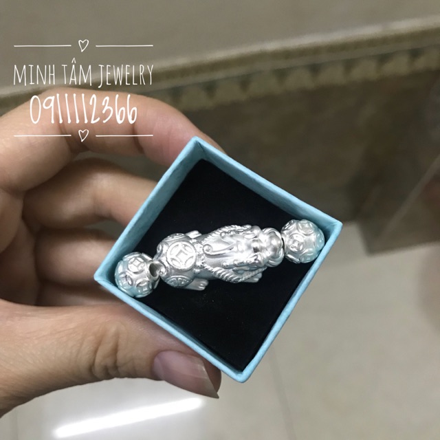 Combo tỳ hưu bạc và bi cầu kim tiền bạc