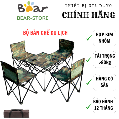 Bộ Bàn Ghế Dã Ngoại/Du Lịch/Picnic/Cắm Trại/Đi biển Thiết Kế nhỏ gọn, Tiện Lợi Phù hợp với Mọi Gia Đình, Nhóm bạn