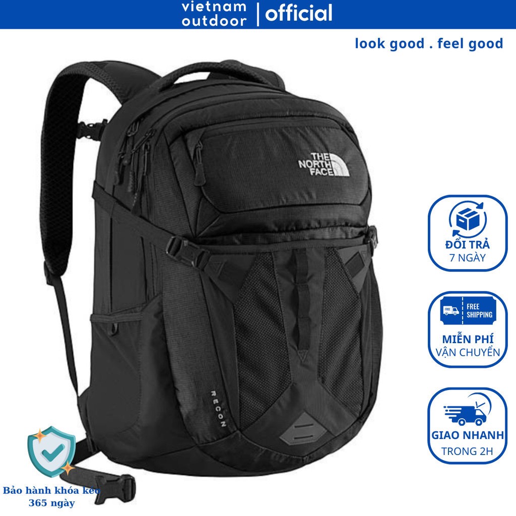 Balo Du Lịch Laptop Nam Nữ THE NORTH FACE RECON Cao Cấp Kháng Nước Dung Tích Lớn Nhiều Ngắn Kháng Nước