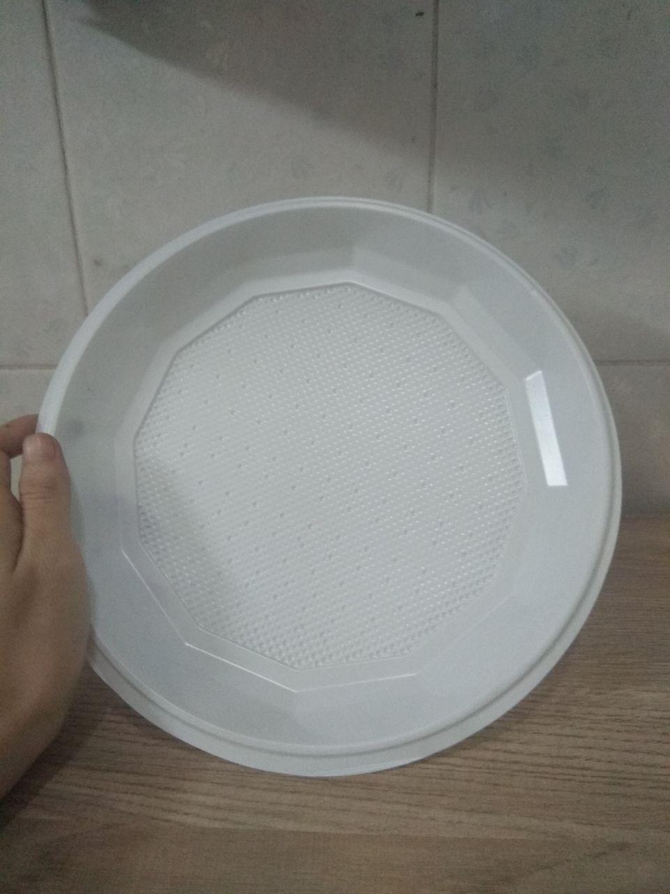[10 cái] Dĩa nhựa dùng 1 lần 23cm đựng trái cây, thức ăn
