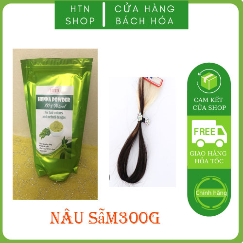 Bột lá henna nhuộm tóc phủ bạc giảm rụng tóc nguyên chất 300g - henna pure 100% date 2024