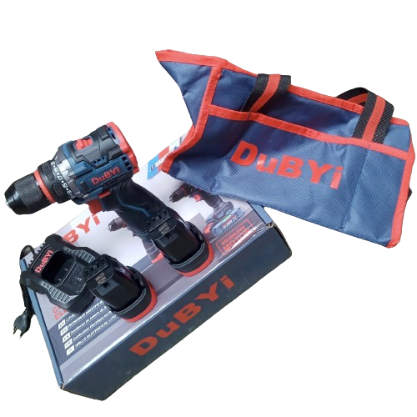 Máy khoan pin dubyi 18v nội địa - đầu kẹp 10ly - có khoá trục autolock