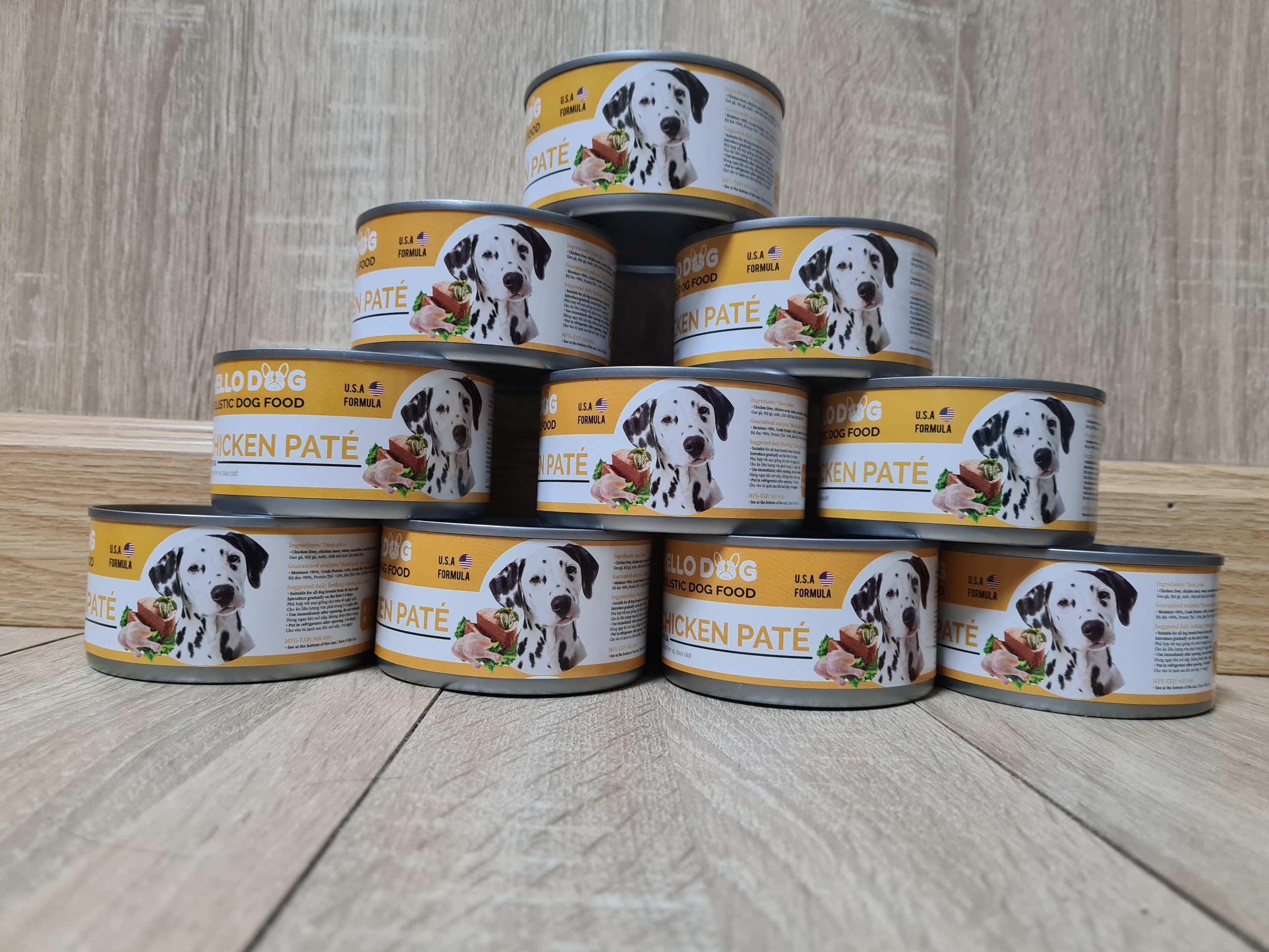 Pate cho chó Hello Dog 190gr, Thức ăn ướt dinh dưỡng cho Chó