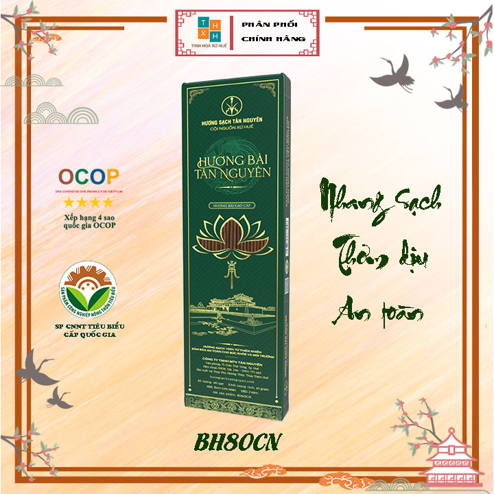 Hương bài Tân Nguyên, nhang hương bài, hương nhang thơm cao cấp loại hộp giấy mùi thơm dịu nhẹ an toàn sức khỏe