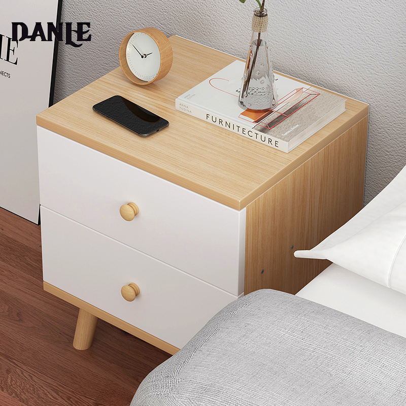 Nordic bedside table modern simple light luxury style bedside cabinet storage cabinet, bedroom small cabinet, small storage narrow cabinet