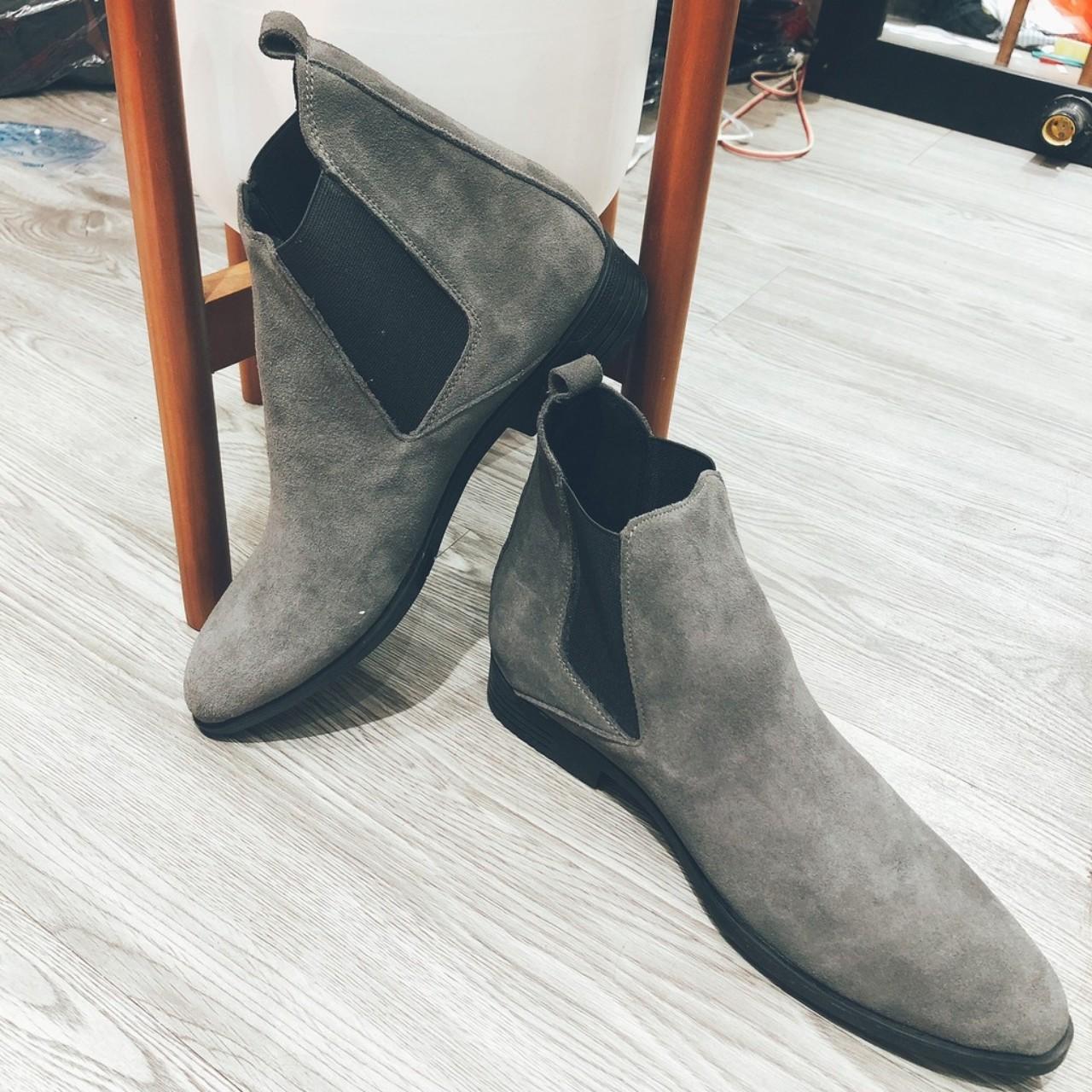 Boot nam chelsea boot nỉ  thời trang trẻ trung
