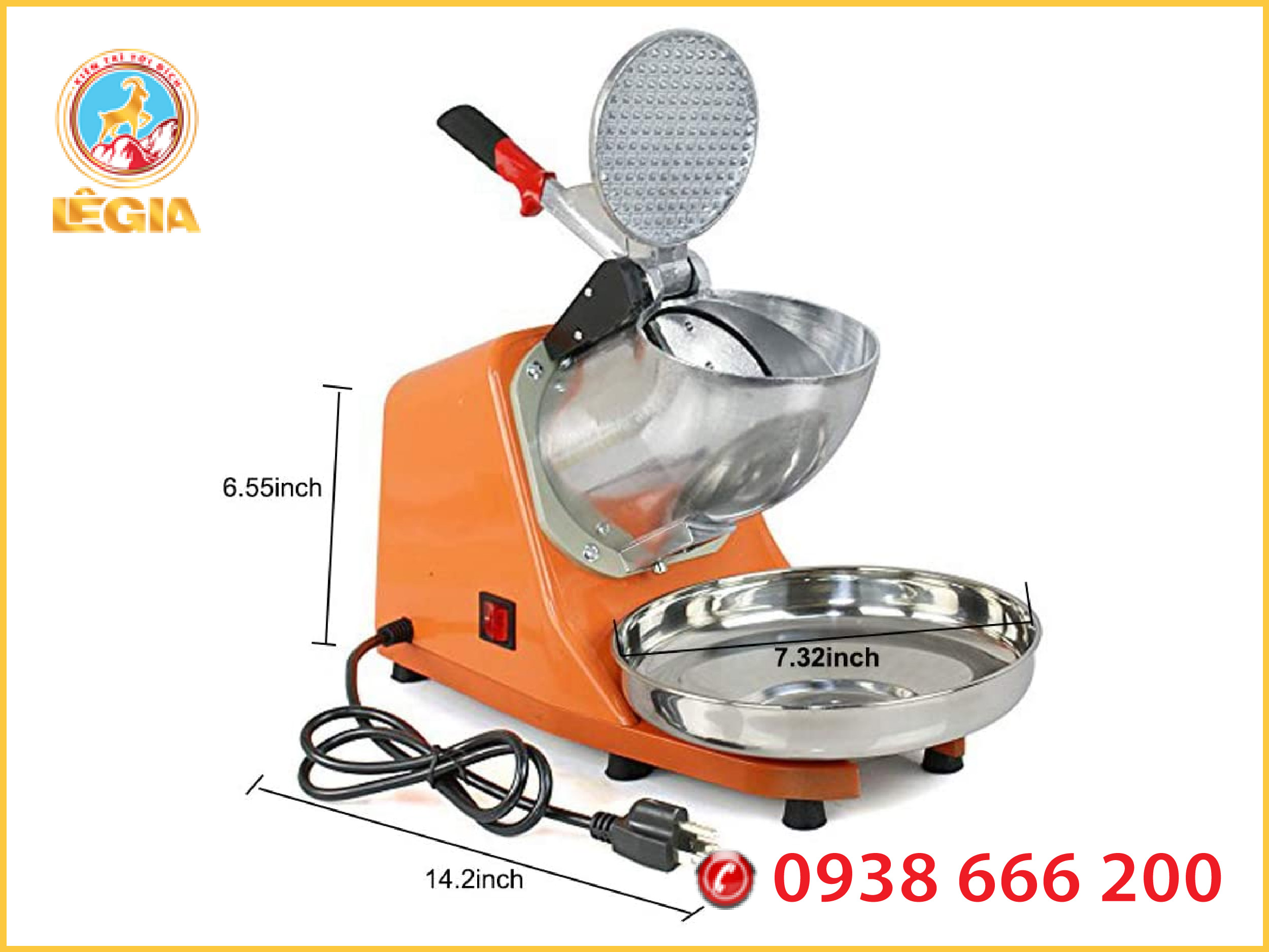 Máy nghiền đá 2 lưỡi ice crusher 300w