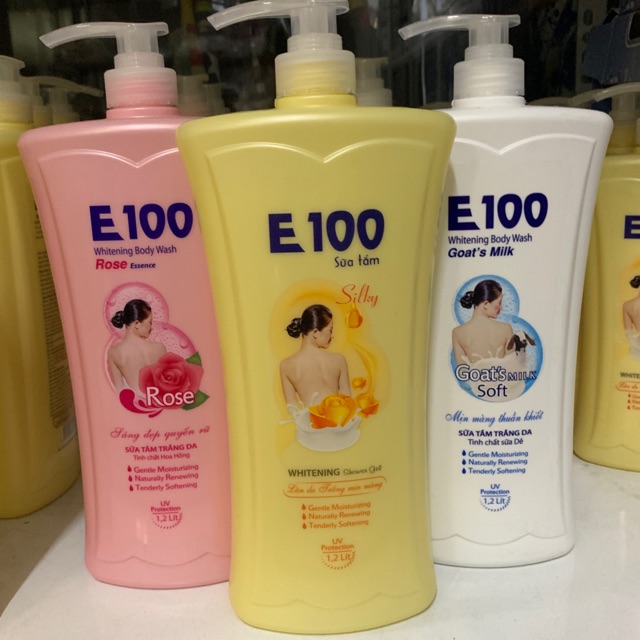 Siêu rẻ sữa tắm e100 silky 1,2ml và 800ml
