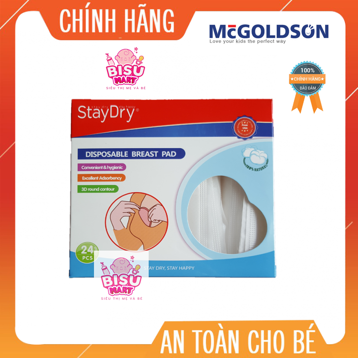 Miếng lót thấm sữa stay dry hộp 24 miếng