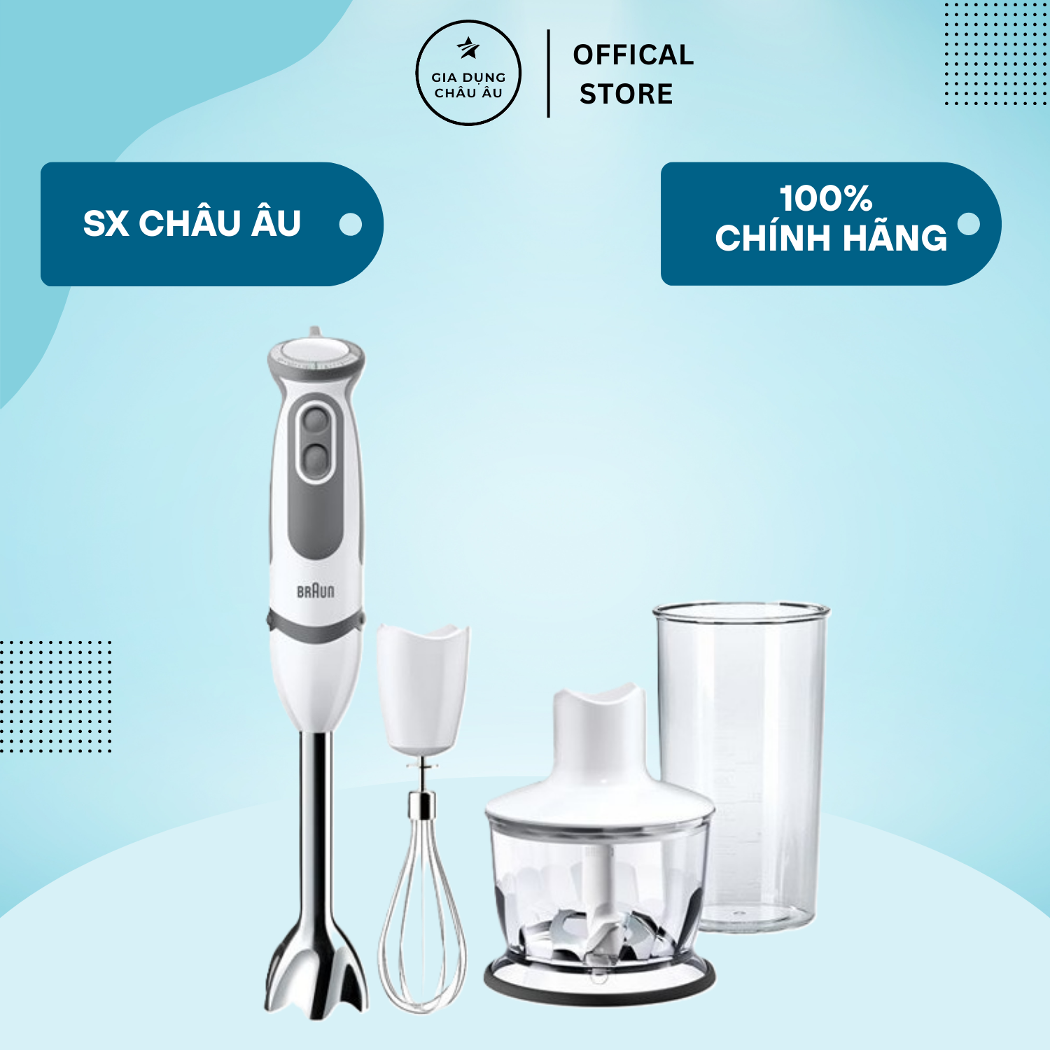 Máy xay cầm tay braun mq5235 - công suất 1000w - bảo hành chính hãng 1 đổi 1 trong vòng 24 tháng - máy xay braun mq 5235