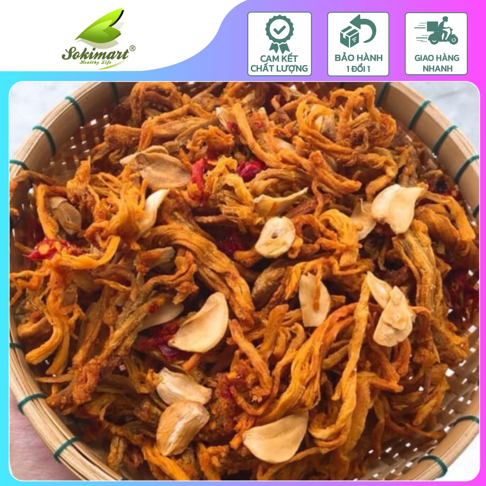 Khô heo cháy tỏi - 300g