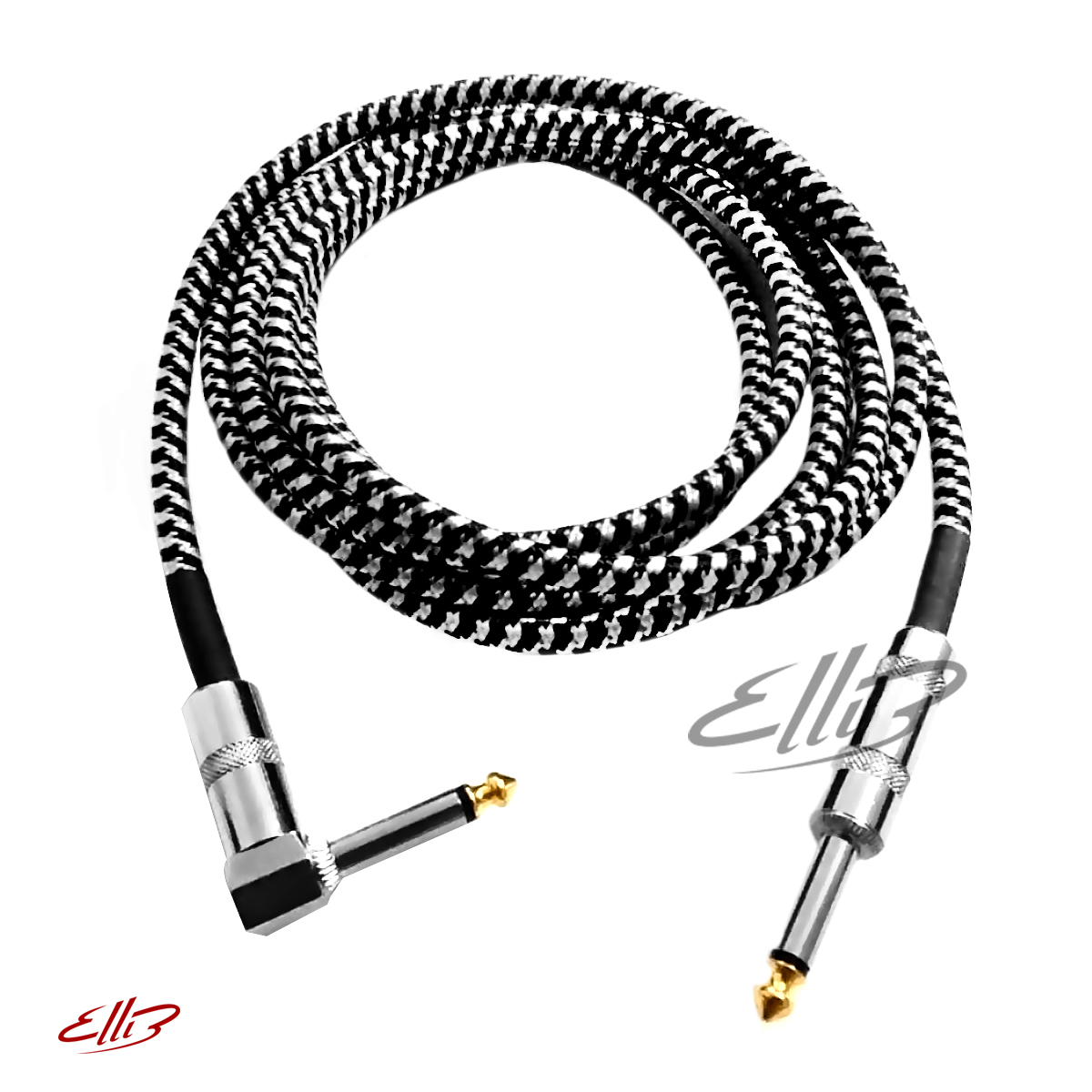 [HCM]Dây line guitar bọc vải 3m chống nhiễu kết nối đàn guitar với loa ampli ( dây jack 6 li)