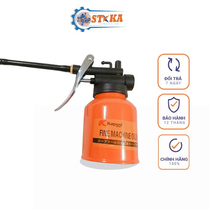 Bình Xịt Châm Nhớt Kapusi Nhật Bản - Bình Vịt Bơm Dầu Nhớt Bằng Sắt Thép Cao Cấp