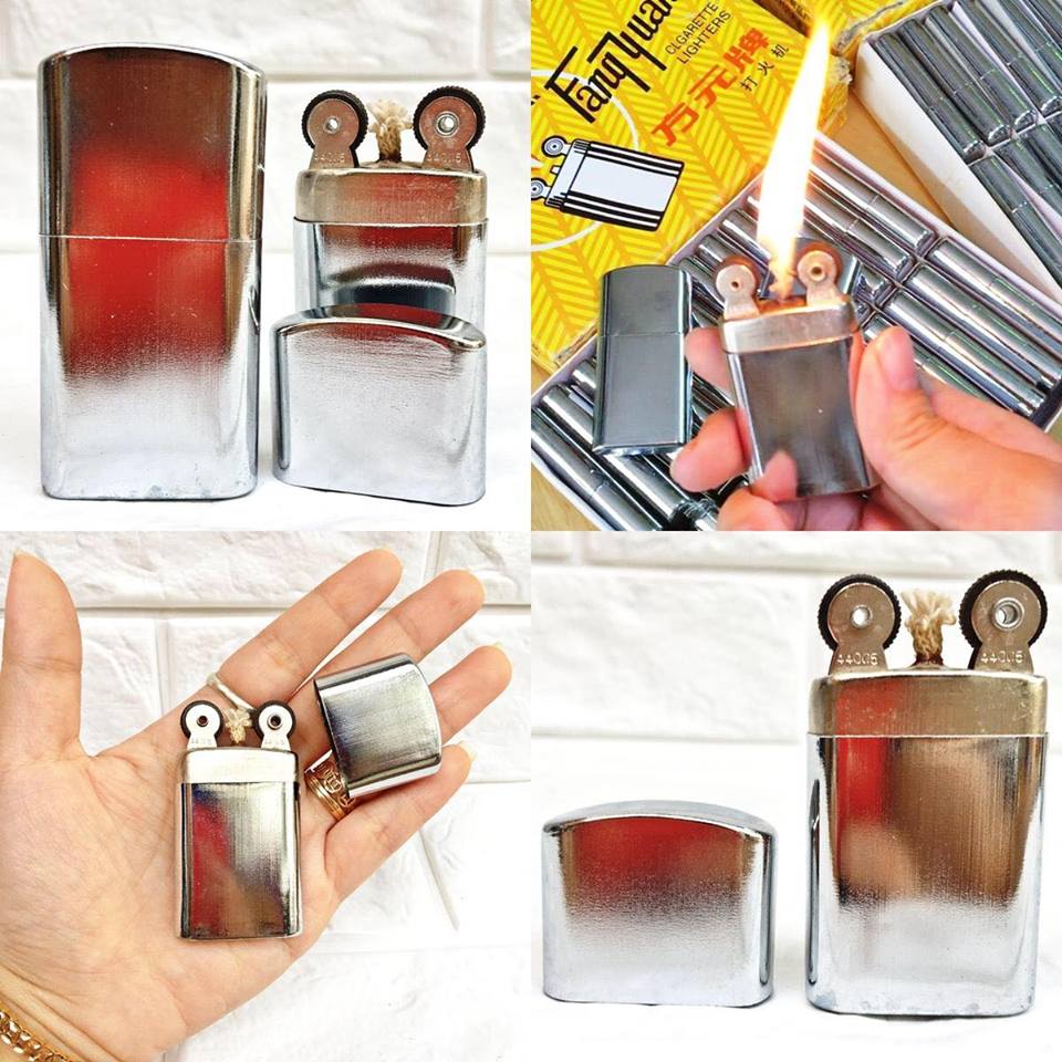 [ mới về] BẬT LỬA XĂNG ĐÁ CỔ 2 BÁNH XE - (XÀI XĂNG)