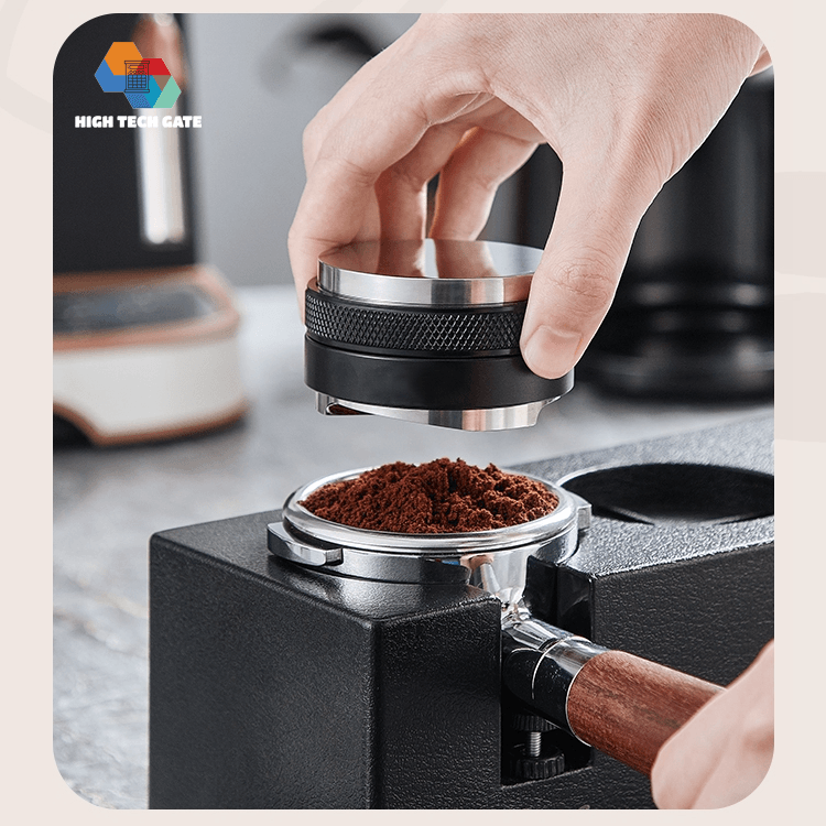 Dụng cụ dàn đều kiêm nén cà phê 2 trong 1, phân bổ cafe OCD và Tamper cho pha chế cà phê máy Espress