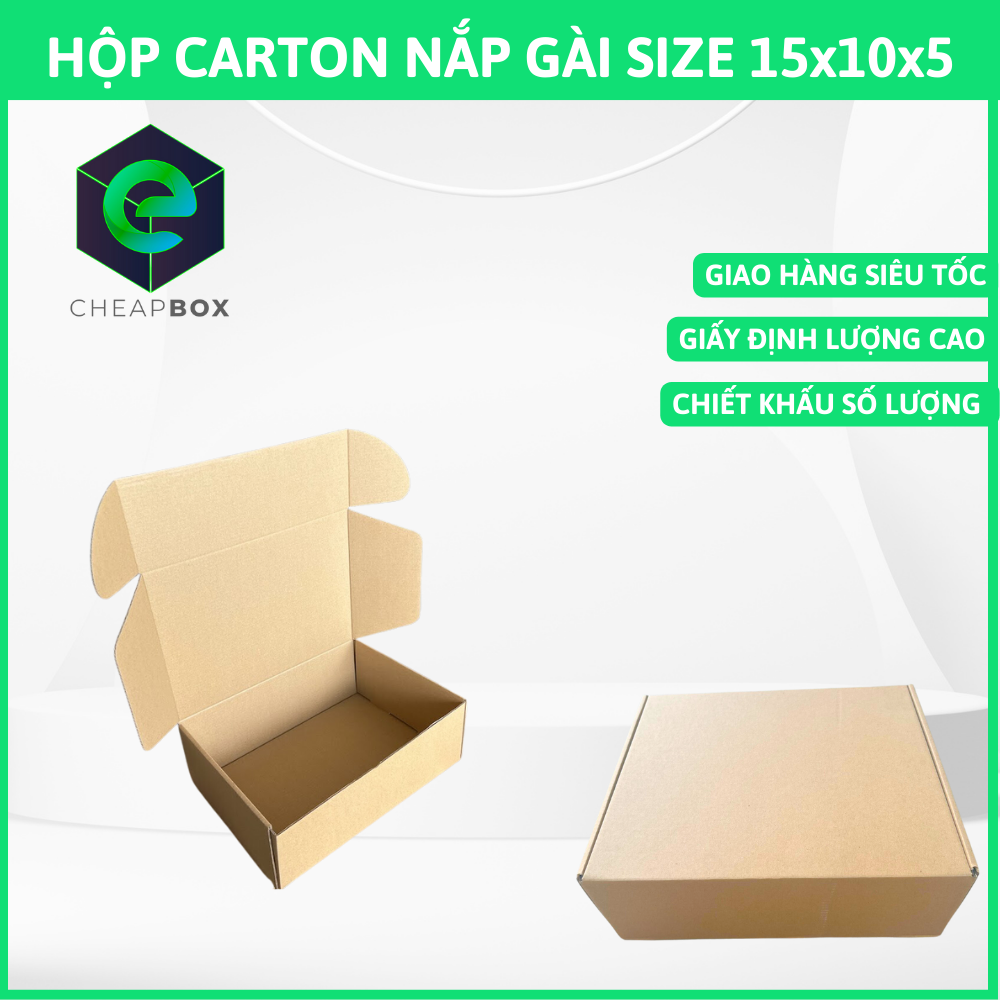 50 PCs cod carton packing with end cap 15x10x5 cm free gift 1 cutting knife