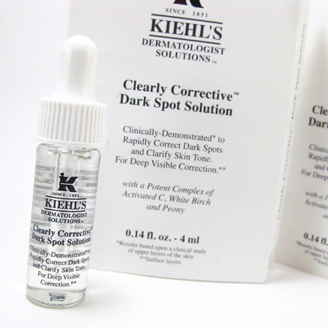 [HCM]Tinh chất trị thâm nám Kiehl’s Clearlycorrectivedarkspotsolution 4ml sản phẩm đa dạng chất lượng cao đảm bảo về an toàn sức khỏe người dùng cam kết hàng nhận được giống với mô tả