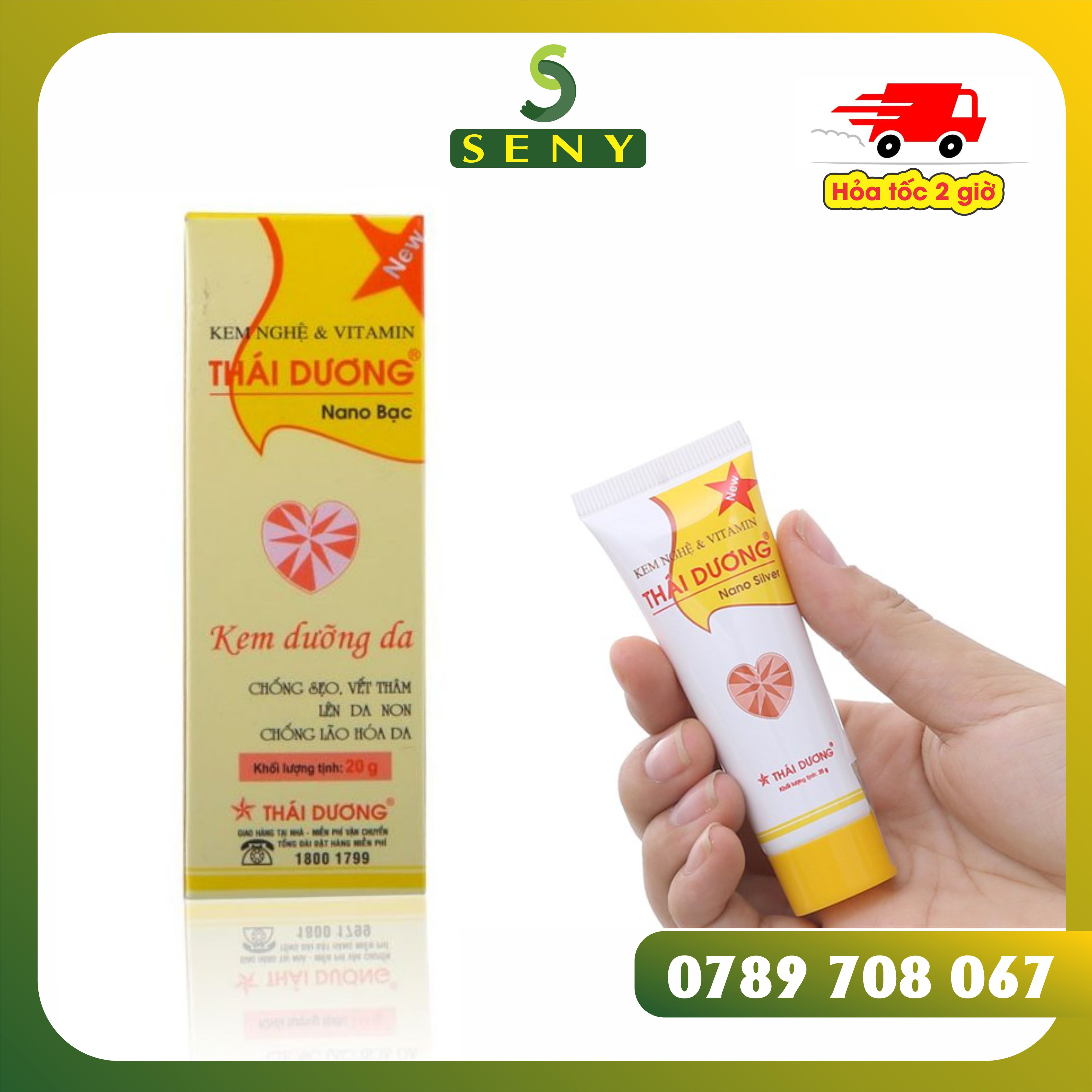 KEM NGHỆ THÁI DƯƠNG nhanh Liền Sẹo, hỗ trợ làm Mờ Vết Thâm T/20GR